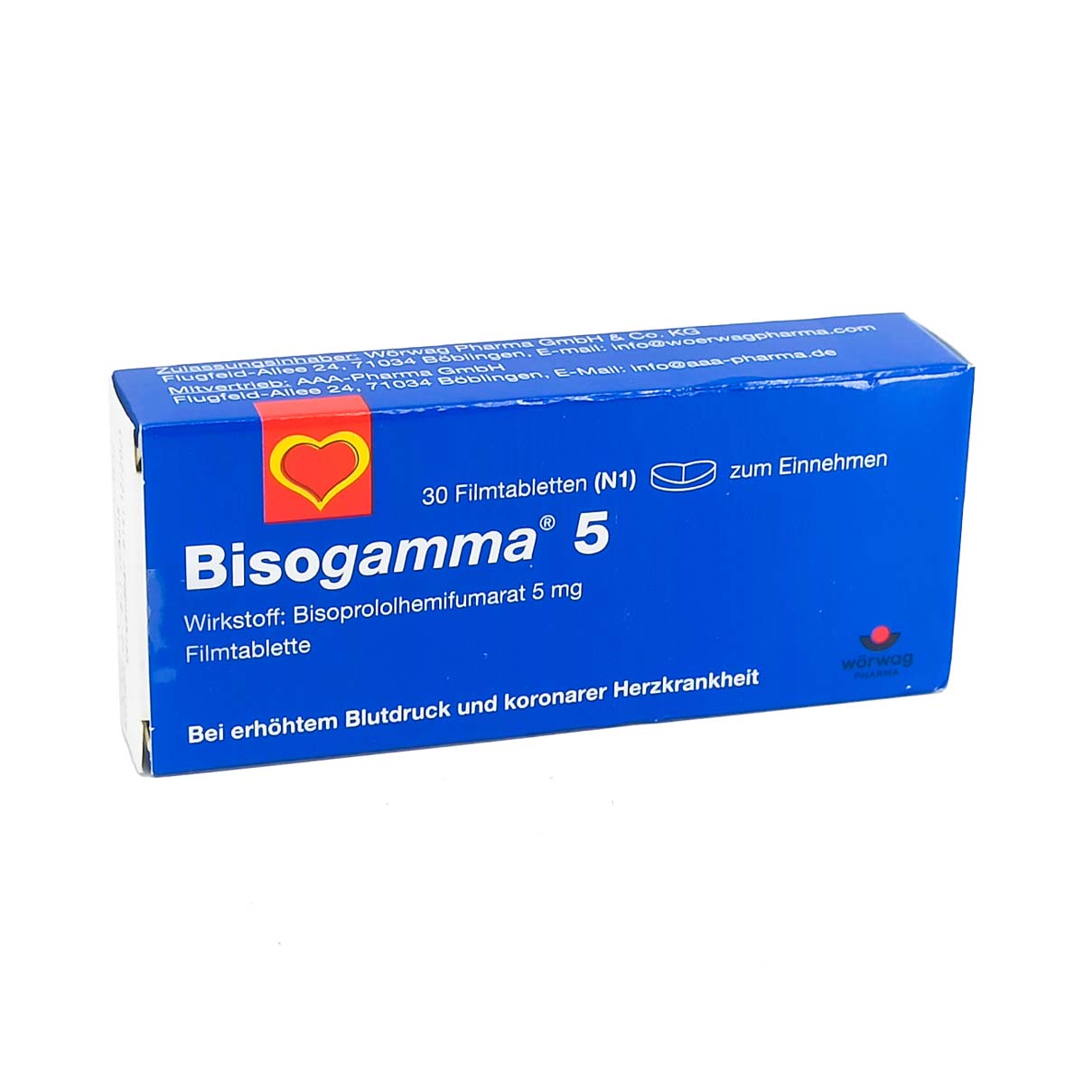 Bisogamma - ბისოგამა 5მგ 30 ტაბლეტი