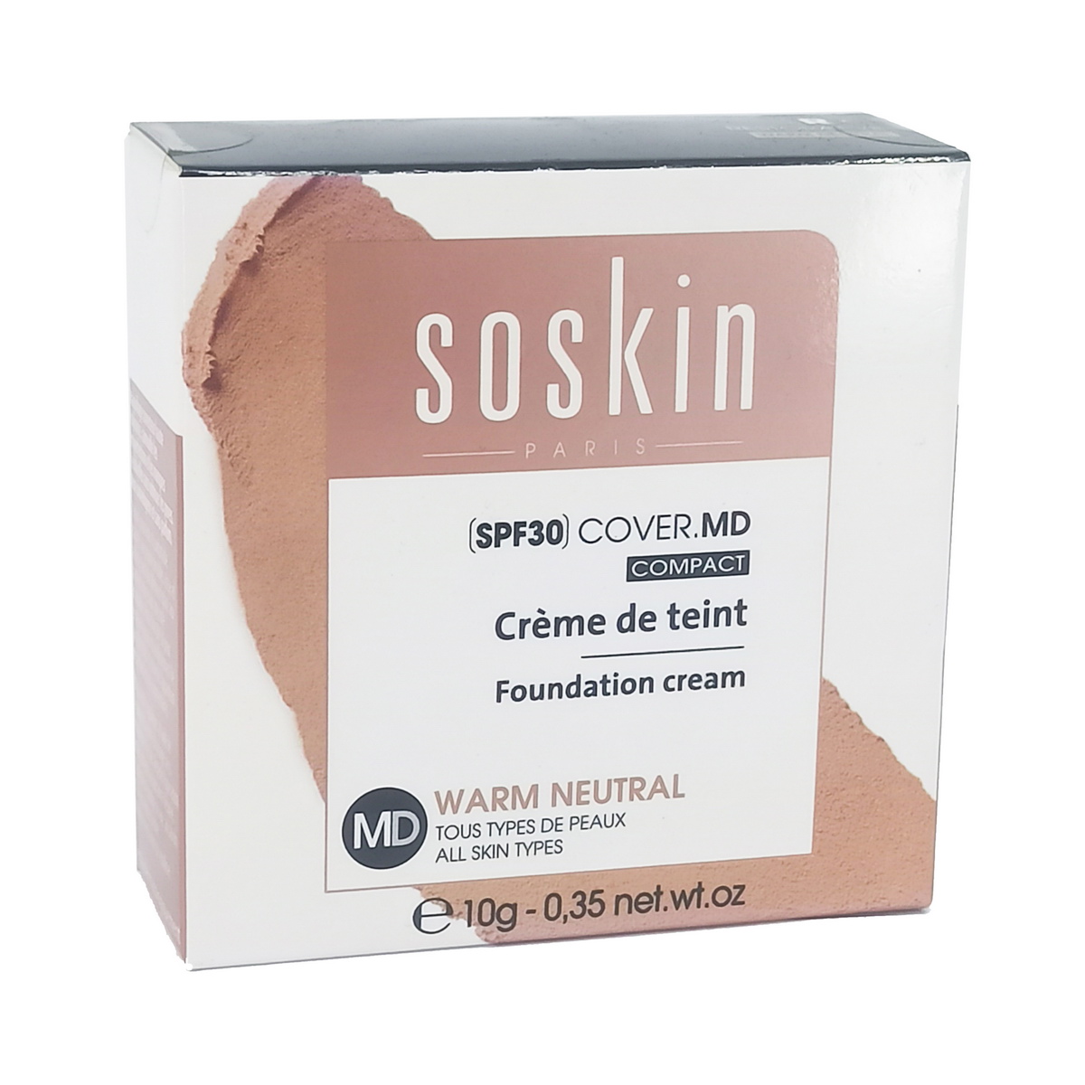 Soskin - სოსკინი კრემ-პუდრი SPF30 რუჯი 9952