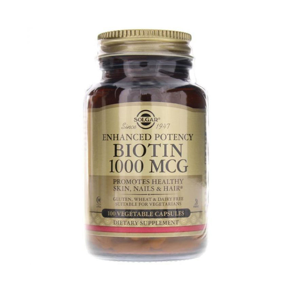 ბიოტინი 1000მკგ 100 კაფსულა სოლგარი - Solgar