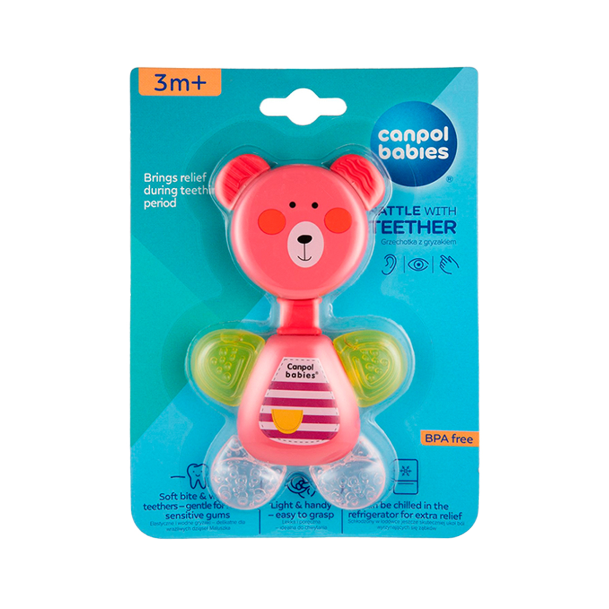 ღრძილების მასაჟორი დათუნია ვარდისფერი 4994 კანპოლი - Canpol