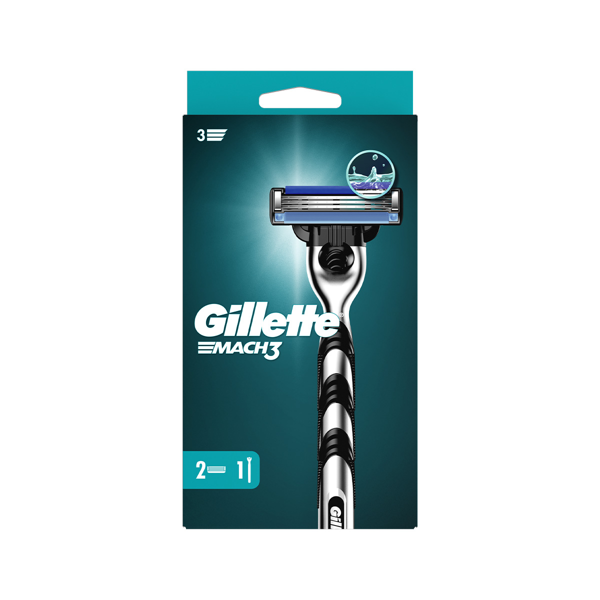 Gillette - ჯილეტი საპარსი დანადგარი მაჩ-3 2 პირით 0676