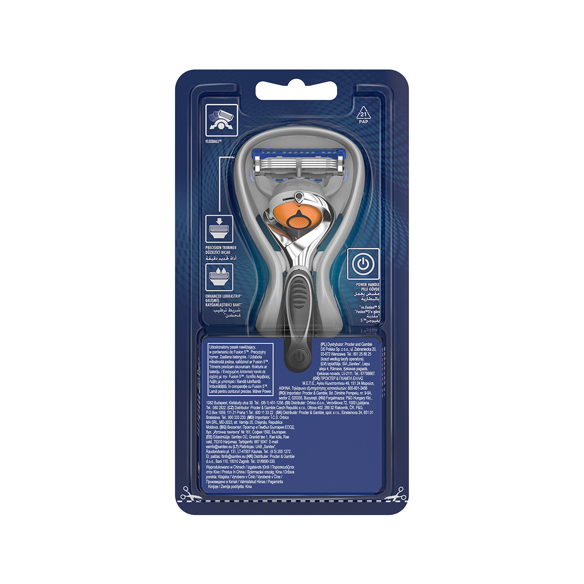 Gillette - ჯილეტი ფუჟენი-საპარსი დანადგარი პროგლაიდ ფლექსი 3