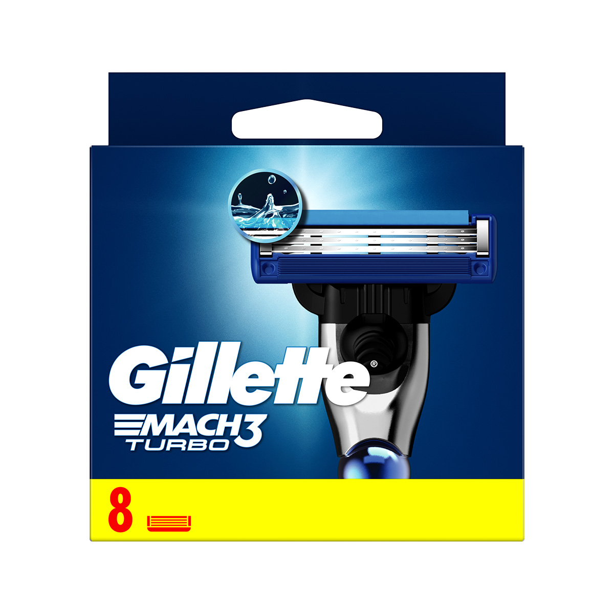 Gillette - ჯილეტი პირი მაჩ-3 ტურბო 8 ცალი 6400
