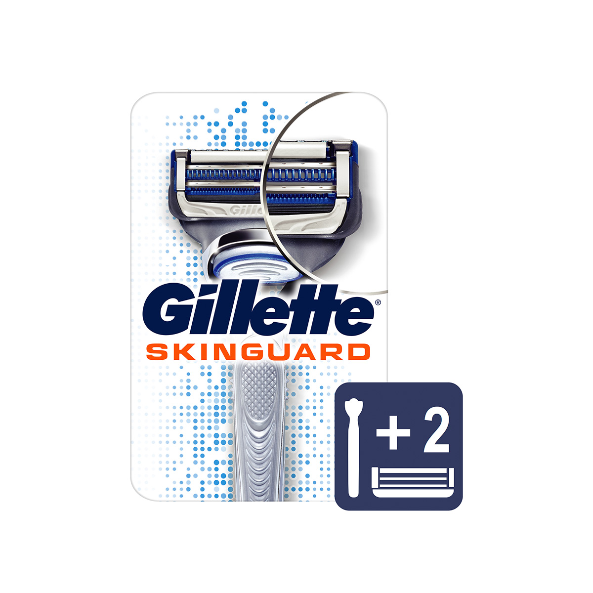 Gillette - ჯილეტი საპარსი დანადგარი მაჩ-3 მგრძნობიარე კანისთვის 2 პირით 8704