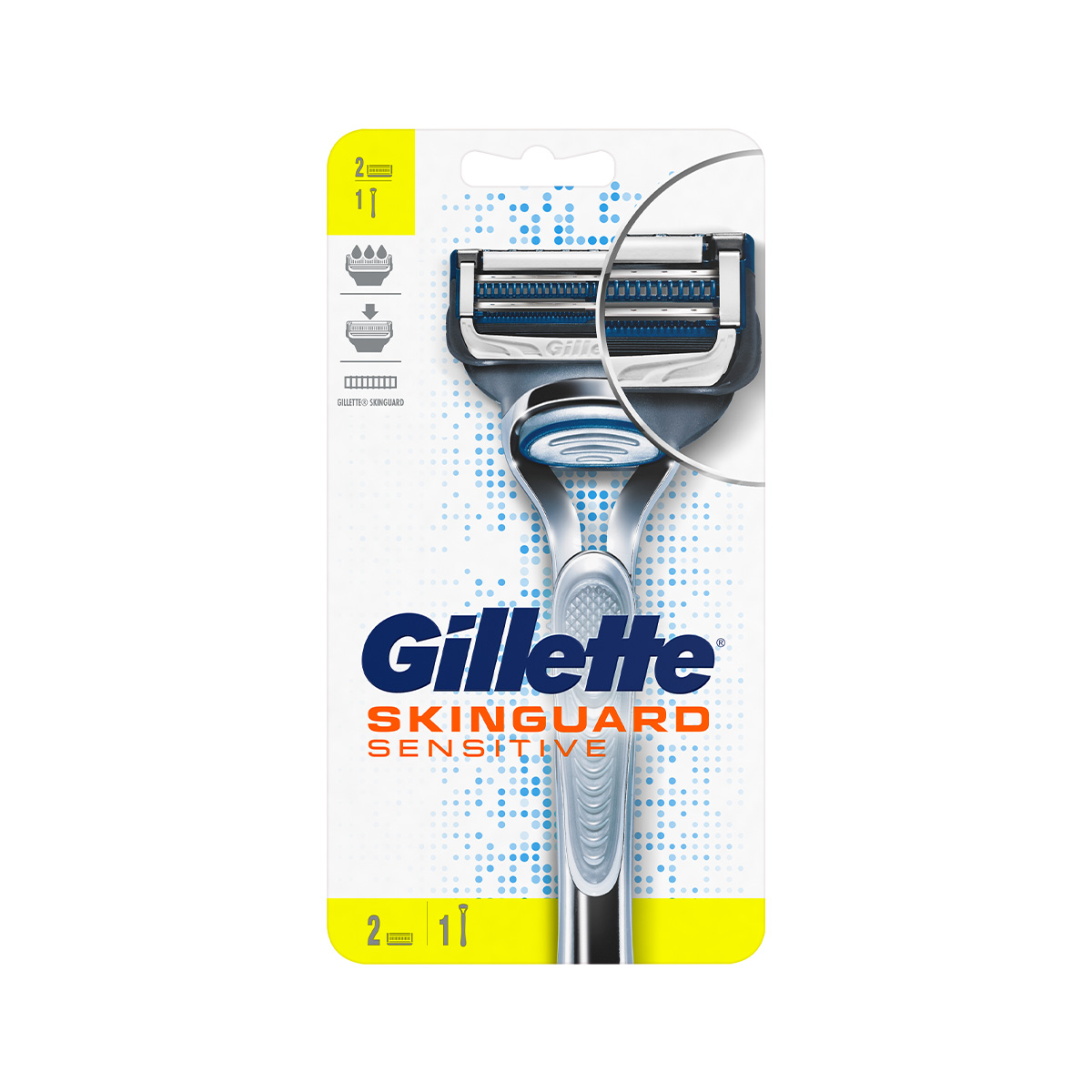 Gillette - ჯილეტი საპარსი დანადგარი მაჩ-3 მგრძნობიარე კანისთვის 2 პირით 8704 2