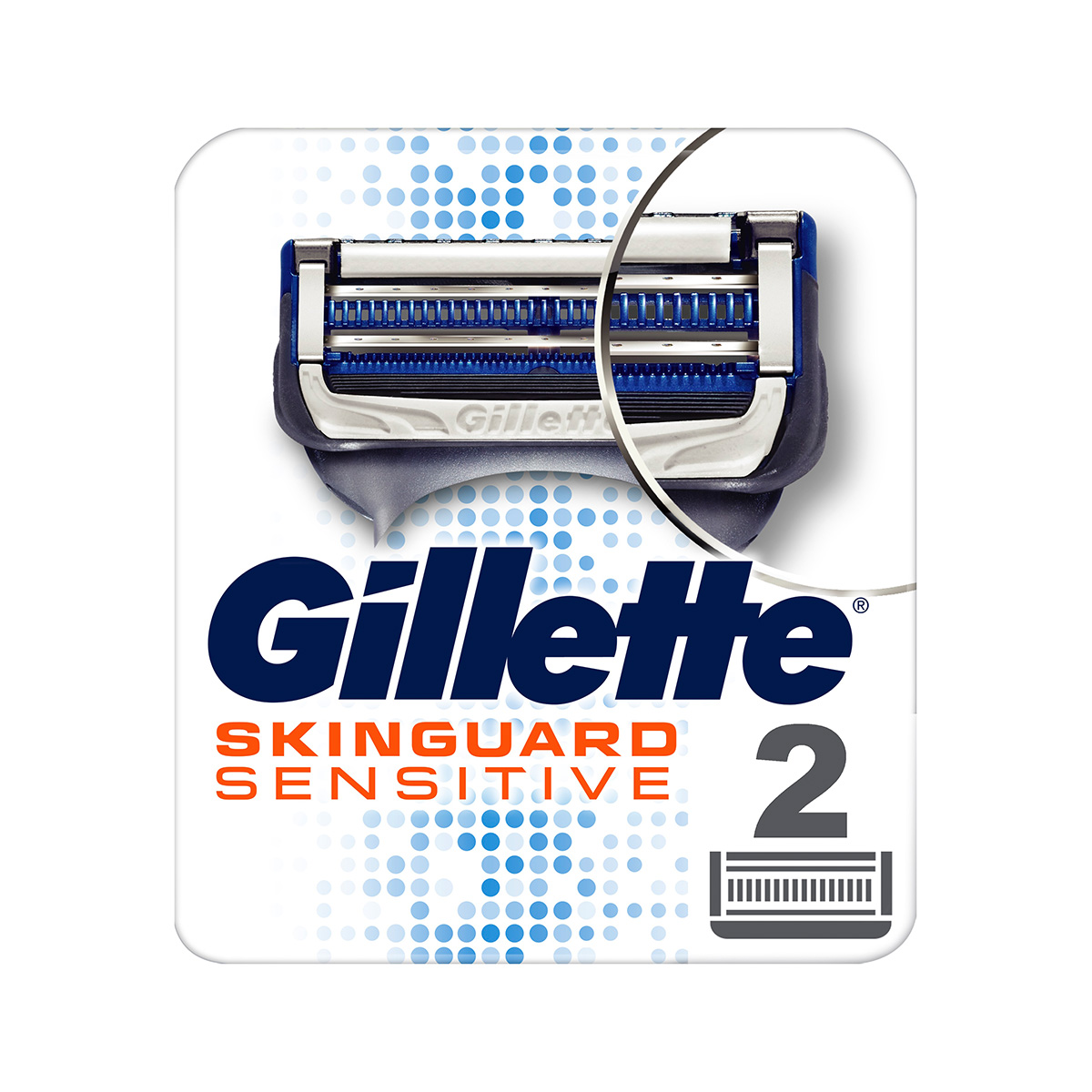 Gillette - ჯილეტი პირი ფუჟენი SKINGUARD 2ცალი 8735