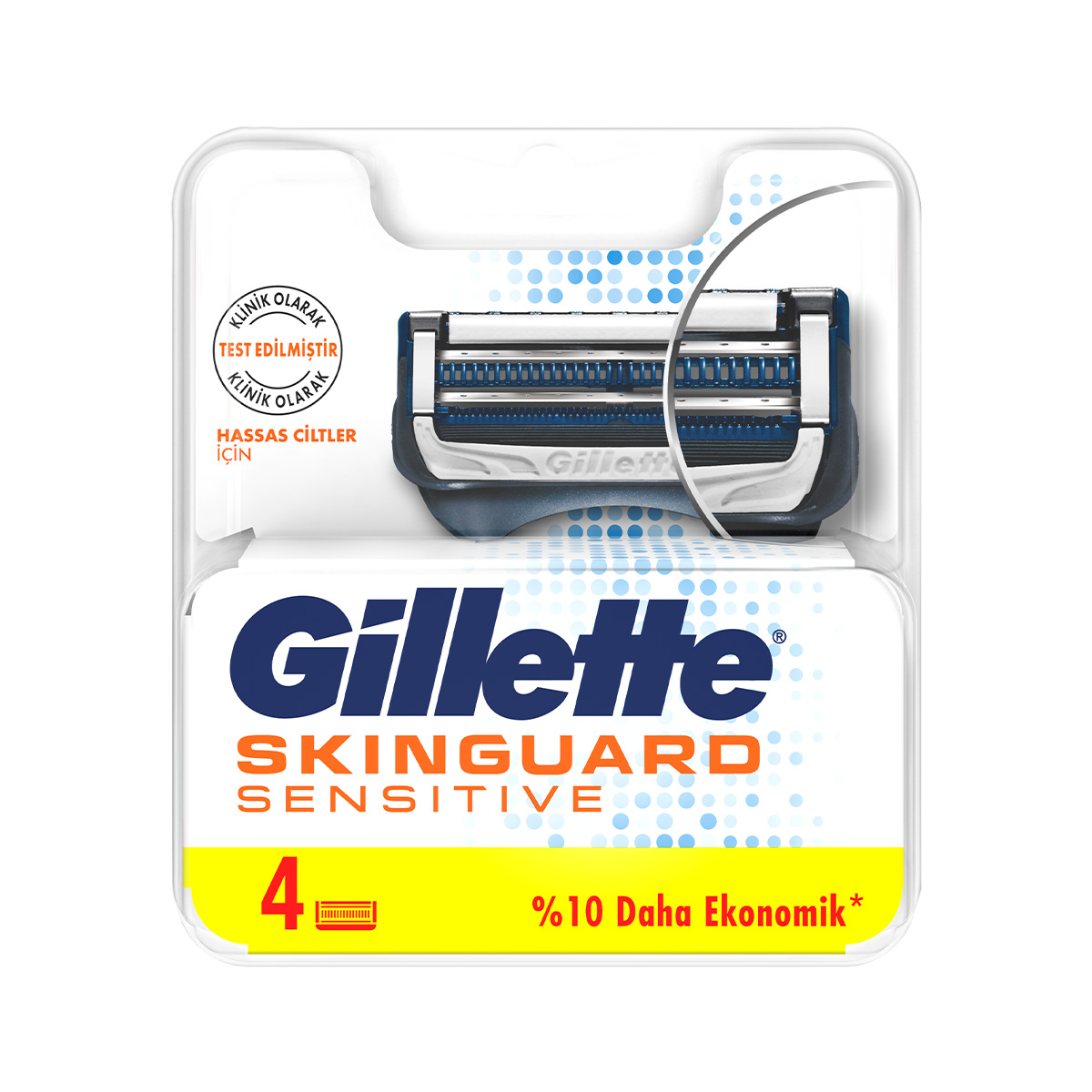 Gillette - ჯილეტი საპარსის პირი მაჩ-3 SKINGUARD 4 ცალი 8766 2