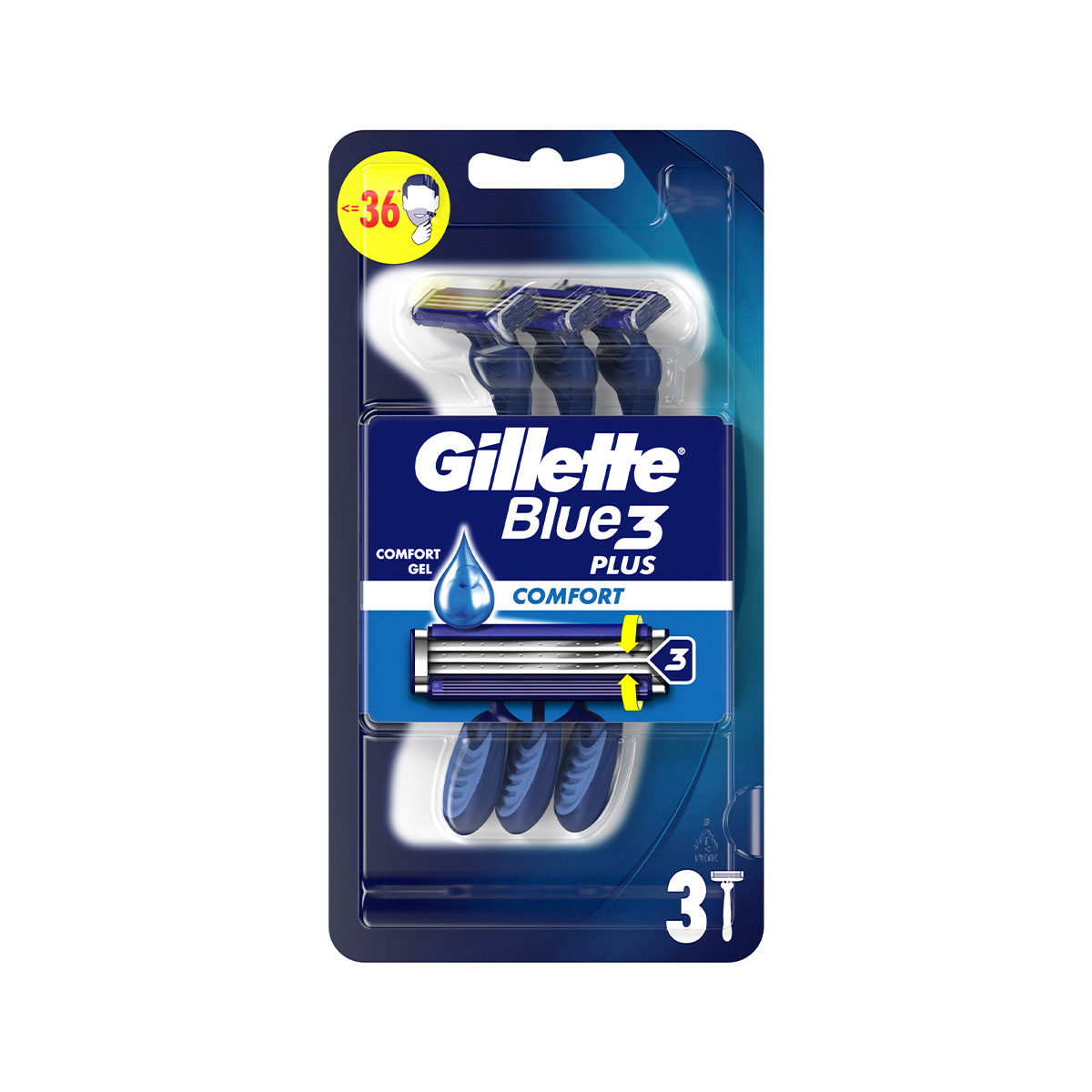 Gillette - ჯილეტი ერთჯერადი საპარსი ბლუ 3 ცალი 9619