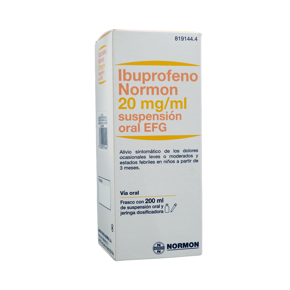 Ibuprofen Normon - იბუპროფენ-ნორმონი სუსპენზია 200მლ
