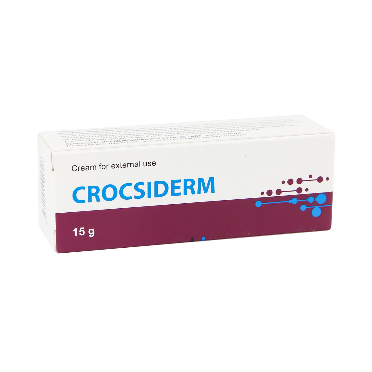Crocsiderm - კროკსიდერმი კრემი 15გ 3
