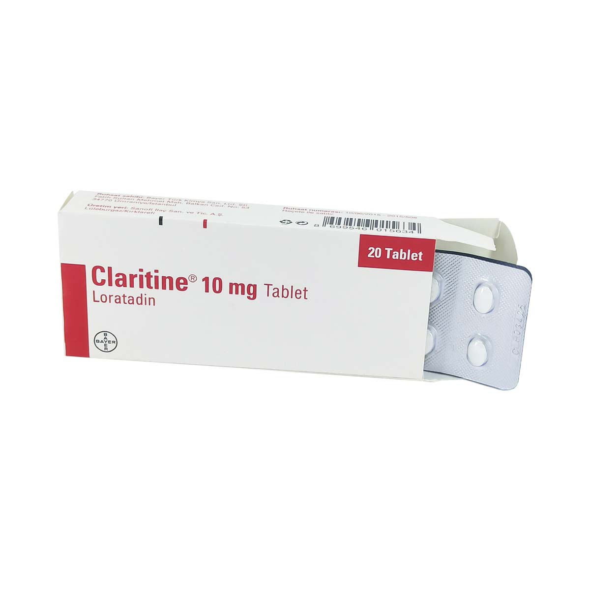 Claritine - კლარიტინი 10მგ 20 ტაბლეტი 2