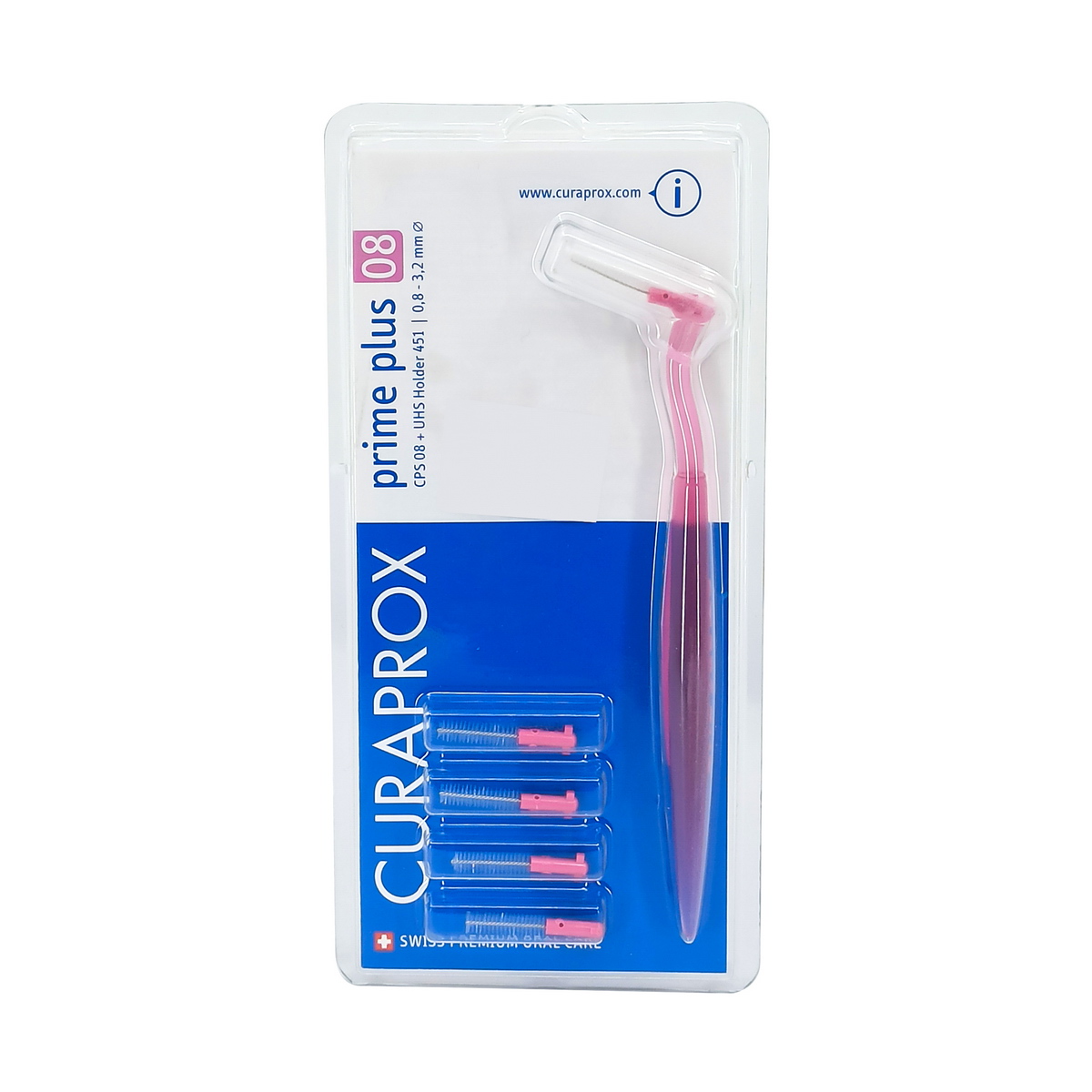 Curaprox - კურაპროქსი კბილთაშუა ჯაგრისი 08 ვარდისფერი 2146