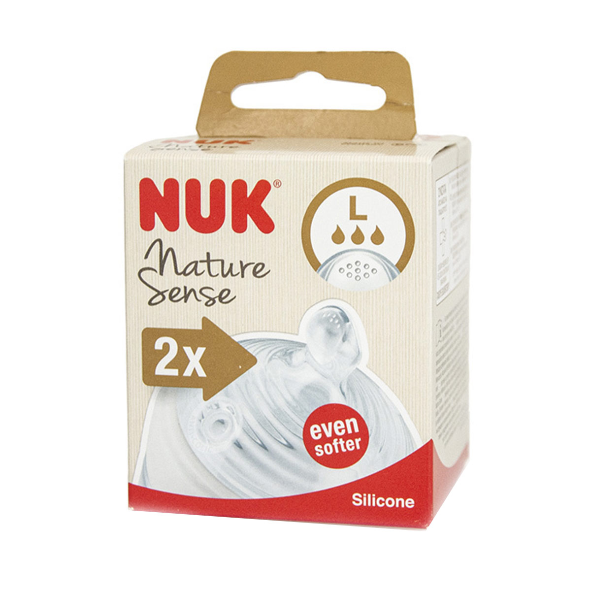 Nuk - ნუკი სილიკონის საწოვარა L 7543