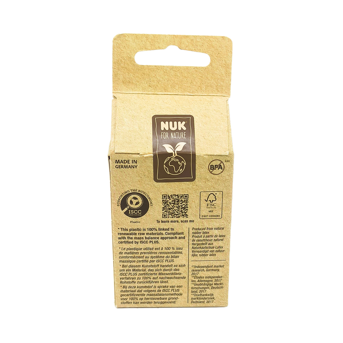 Nuk - ნუკი ლატექსის მატყუარა NATURE 18-36 თვე მწვანე 0560 3