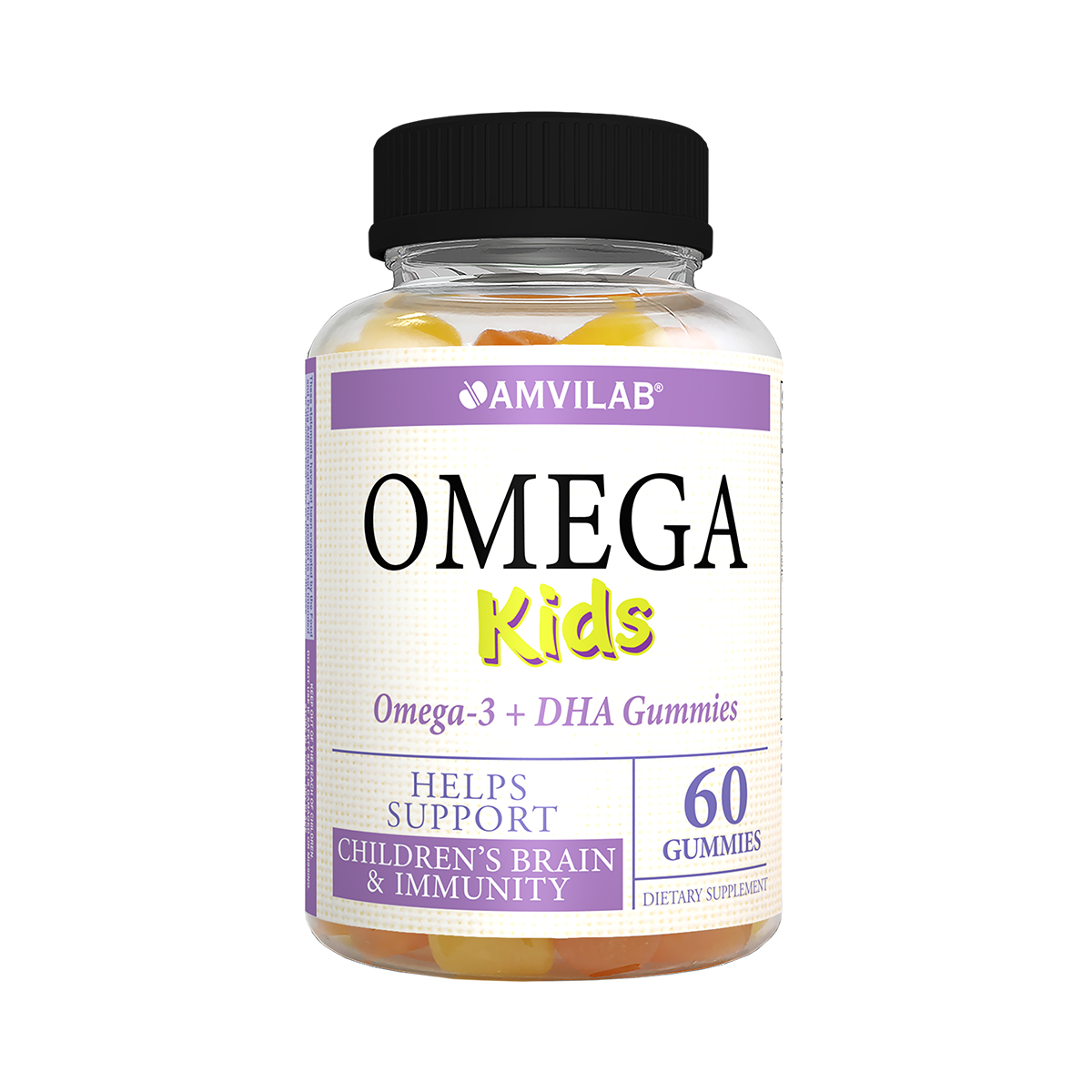 ომეგა ქიდსი 60 საღეჭი ტაბლეტი მარმელადი ამვილაბი - Amvilab