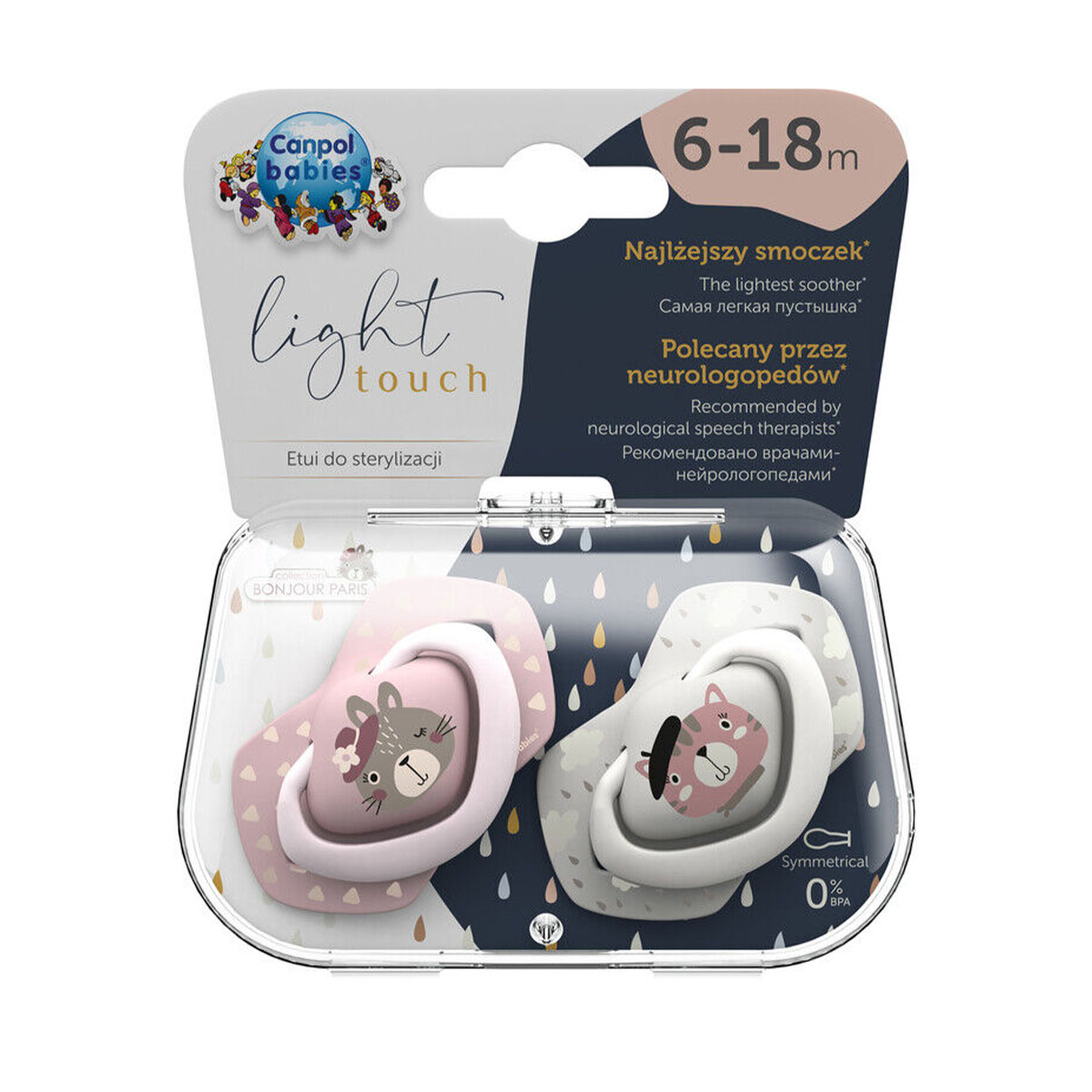 Canpol - კანპოლი მატყუარა სილიკონის PARIS 6-18 თვე N2 22/648 2