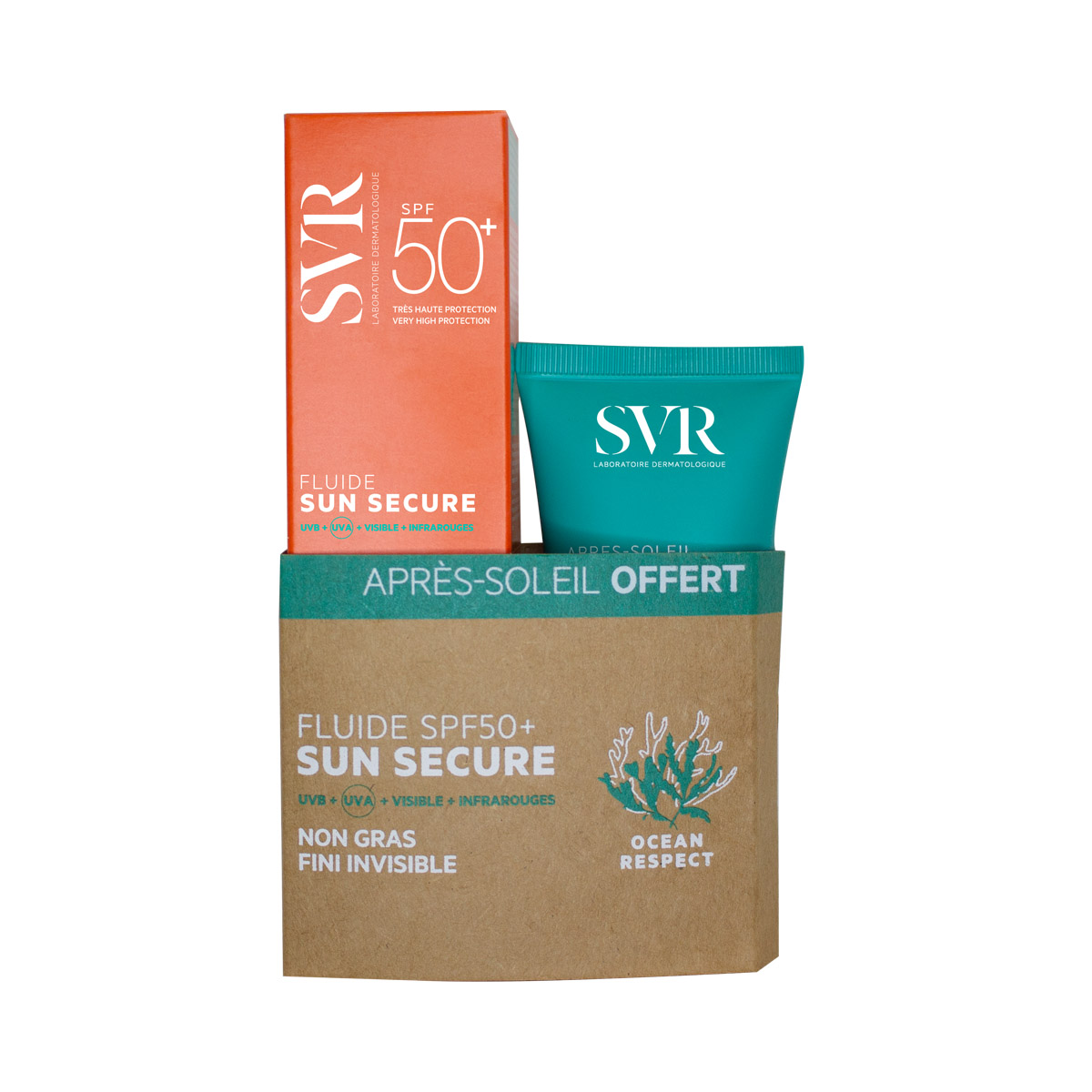 SVR - ესვიერი SUN ნაკრები დამცავი ფლუიდი და მზის შემდგომი რძე 2665