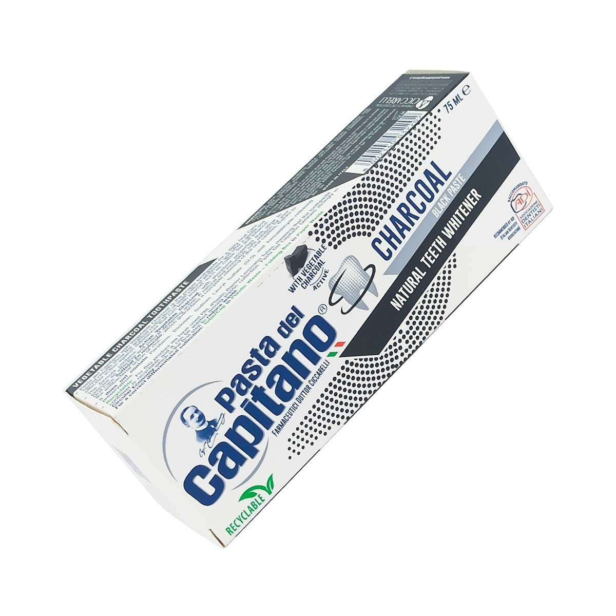 Capitano - კაპიტანო კბილის პასტა ნახშირის 75მლ 2202 2