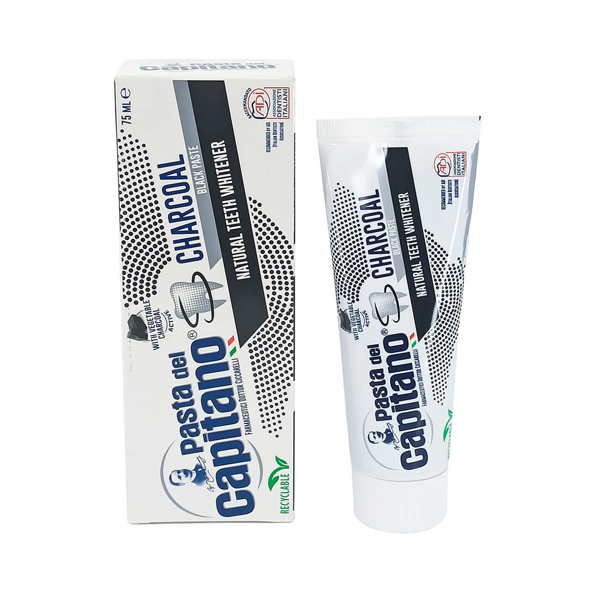 Capitano - კაპიტანო კბილის პასტა ნახშირის 75მლ 2202