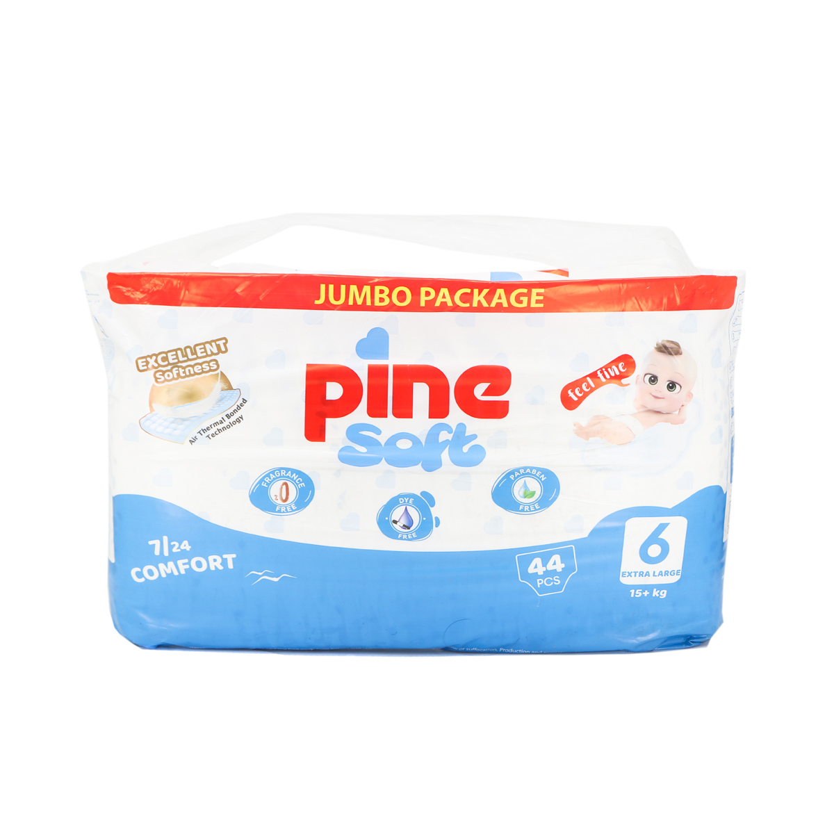 Pine - ფაინი ბავშვის საფენი 15+ კგ 44 ცალი 4161