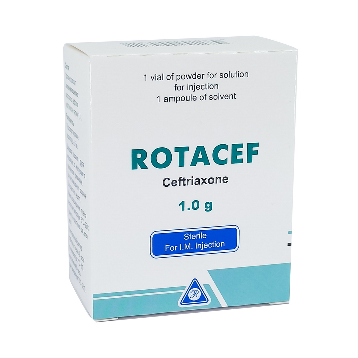 Rotacef - როტაცეფი 1.0გ ფლაკონი გამხსნელით 2