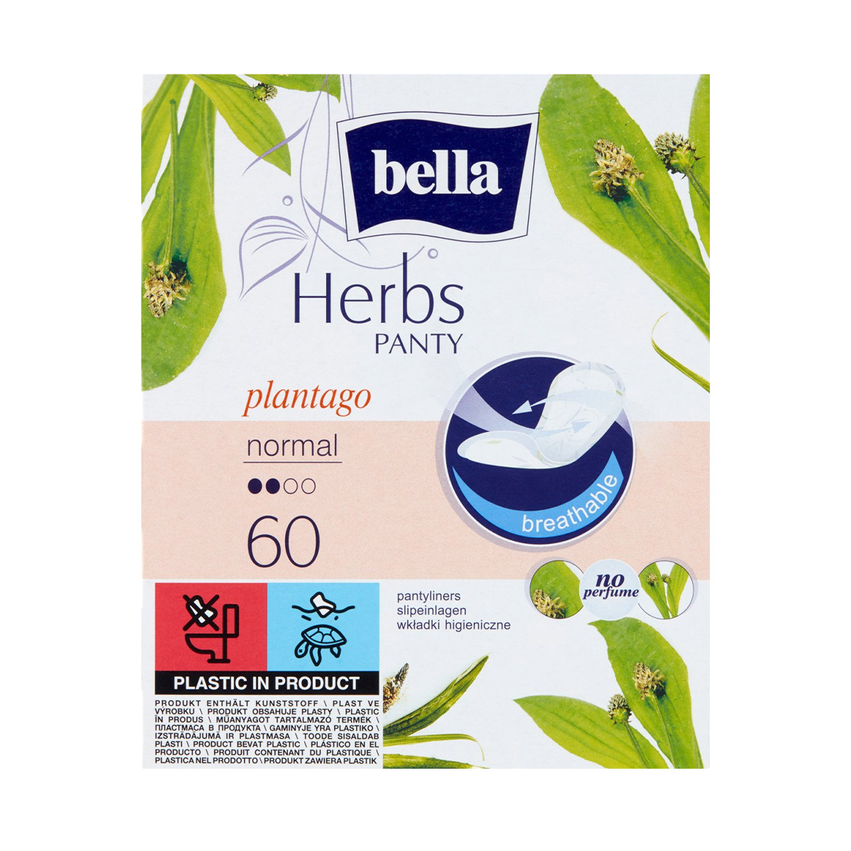 Bella - ბელა ყოველდღიური საფენი დეო plantago 60 ცალი 2213 2