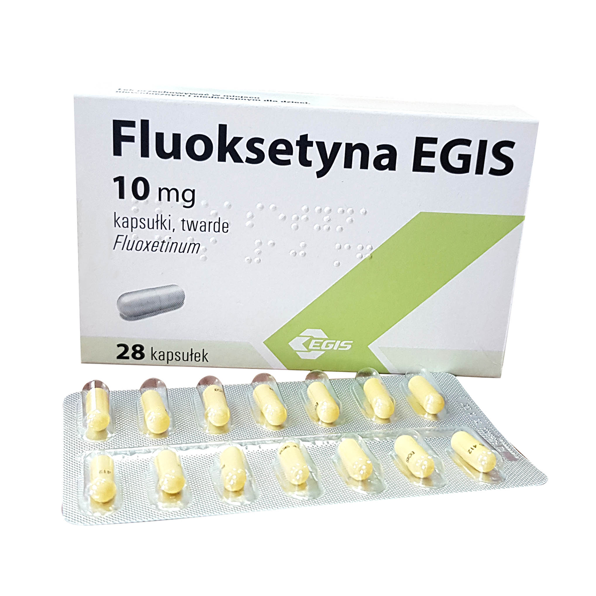 Fluoxetine - ფლუოქსეტინა ეგისი 10მგ 28 კაფსულა