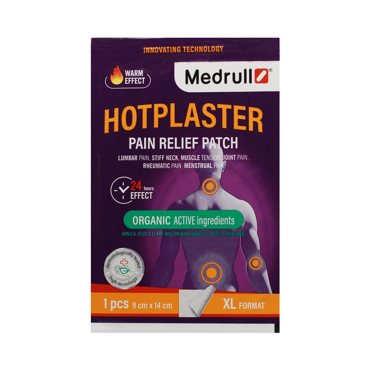 Medrull - მედრული Hotplaster 9*14სმ 1 ცალი