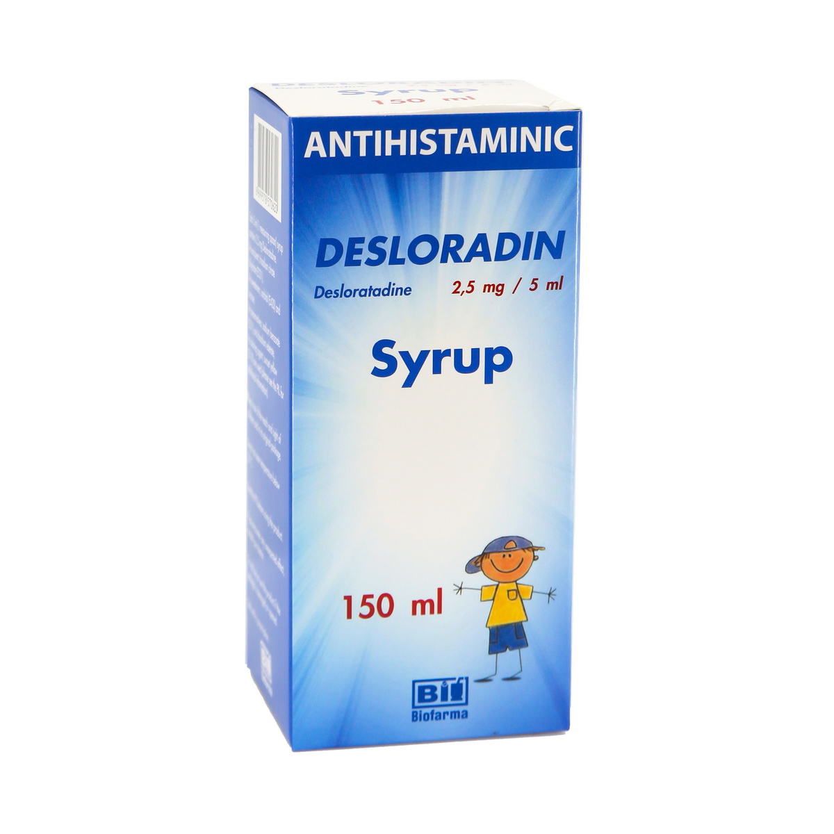 Desloradin - დესლორადინი სიროფი 2.5მგ/5მლ 150მლ 2