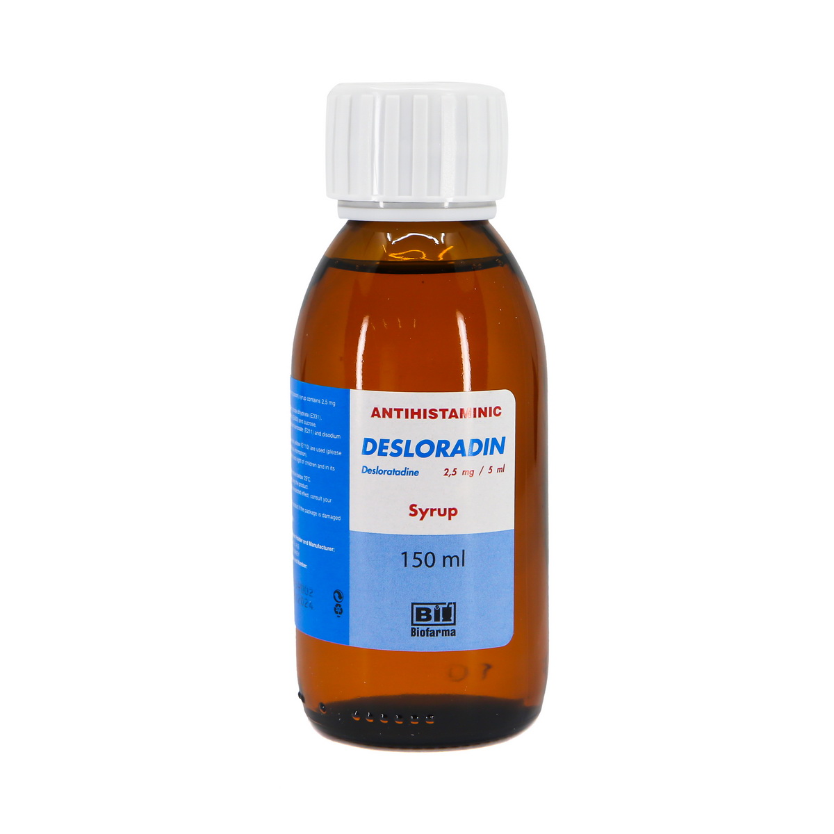 Desloradin - დესლორადინი სიროფი 2.5მგ/5მლ 150მლ 3