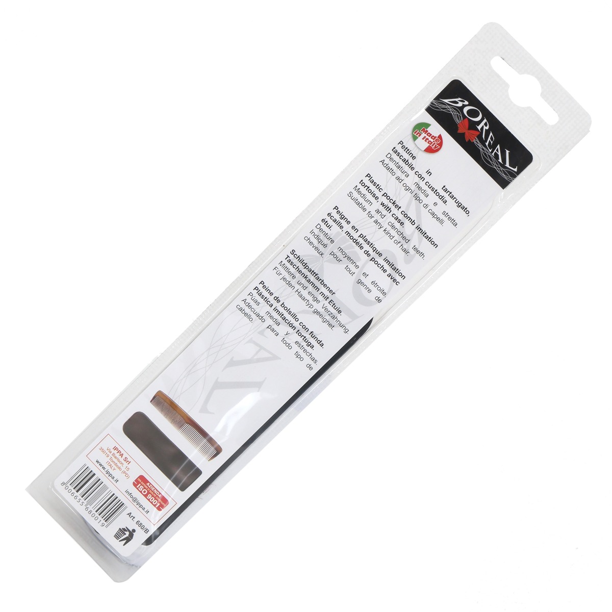 Boreal - ბორეალი სავარცხელი ჯიბის ტყავის ჩასადებით 0019 2