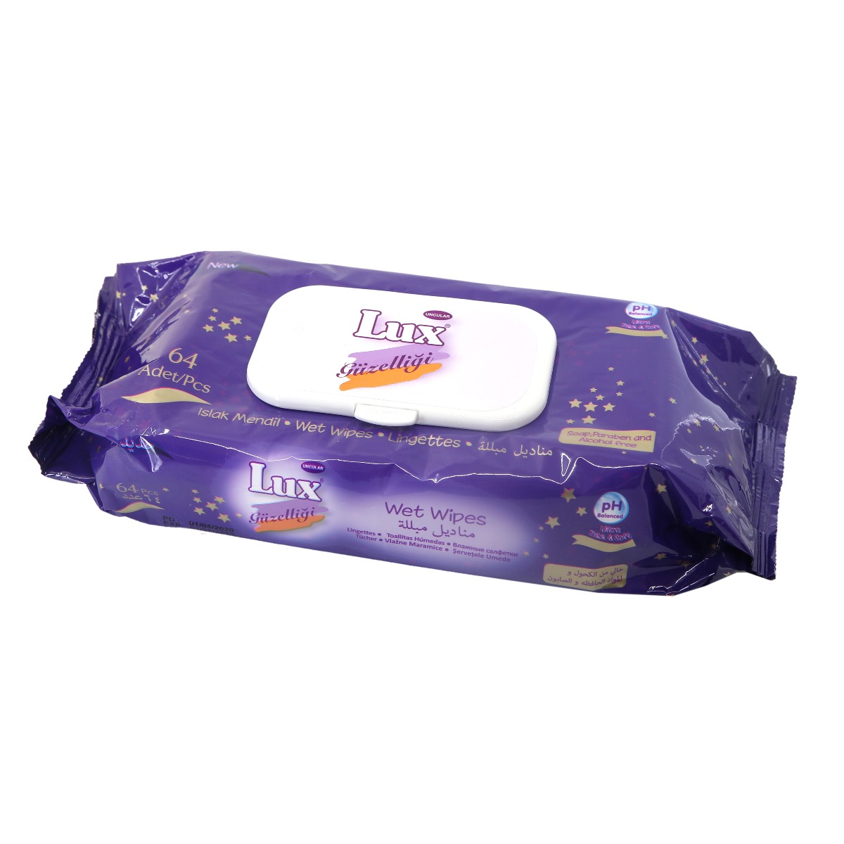 LUX - ლუქსი სველი ხელსახოცი 64 ცალი 0021