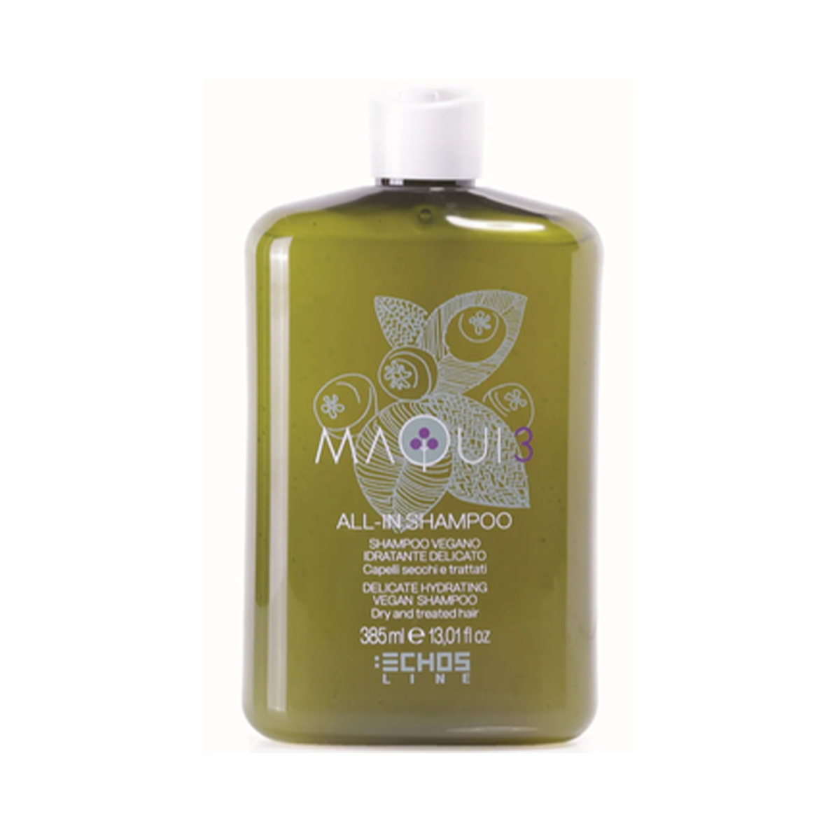 Echosline - ეკოსლაინი შამპუნი ქიმიურად დამუშავებული თმისთვის Maqui 385 მლ 8685