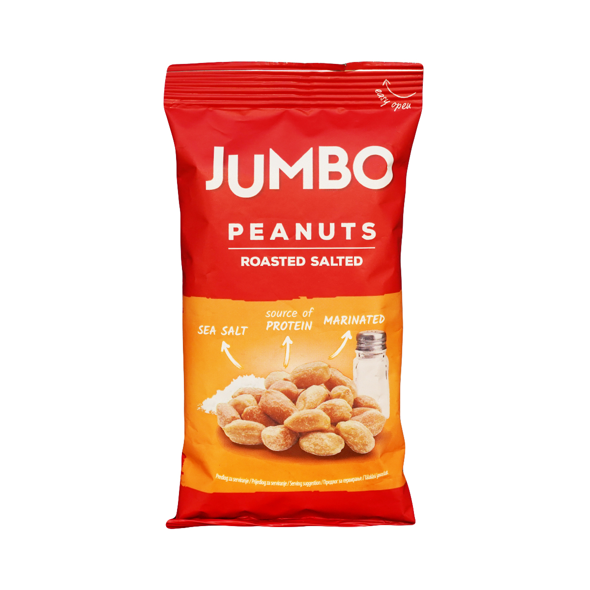 მოხალული არაქისი მარილით 80გ 2652 ჯამბო - Jumbo