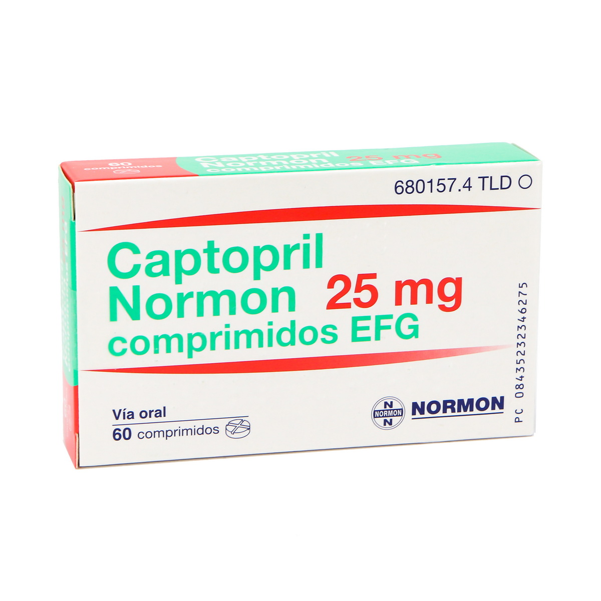 Captopril Normon - კაპტოპრილი ნორმონი 25მგ 60 ტაბლეტი