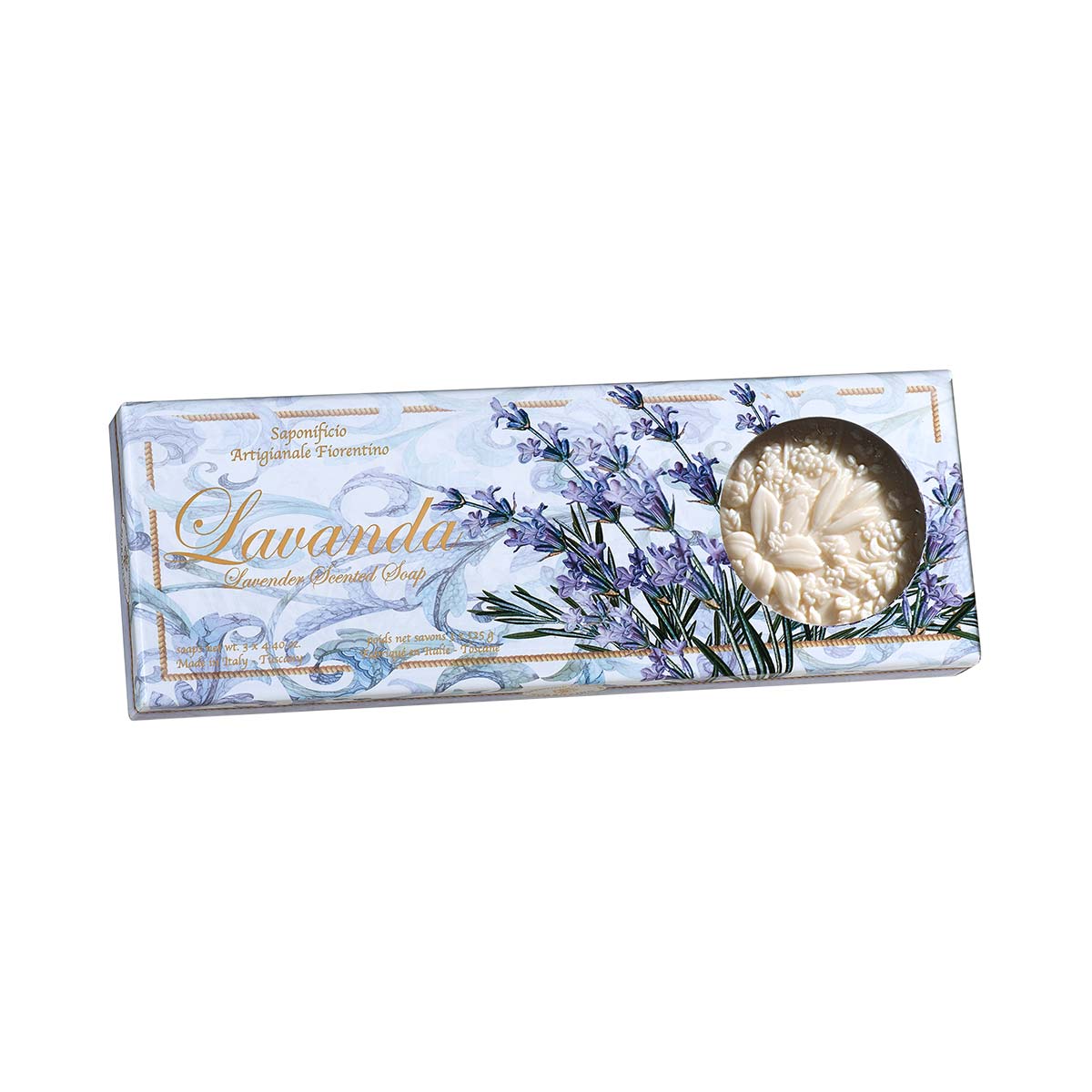 Fiorentino - ფიორენტინა საპონი ლავანდა 125 გ 3 ცალი 8082