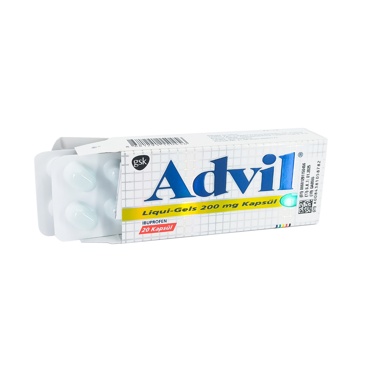 Advil Liqui-Gel - ადვილ ლიქვი-გელი 200მგ 20 კაფსულა 2