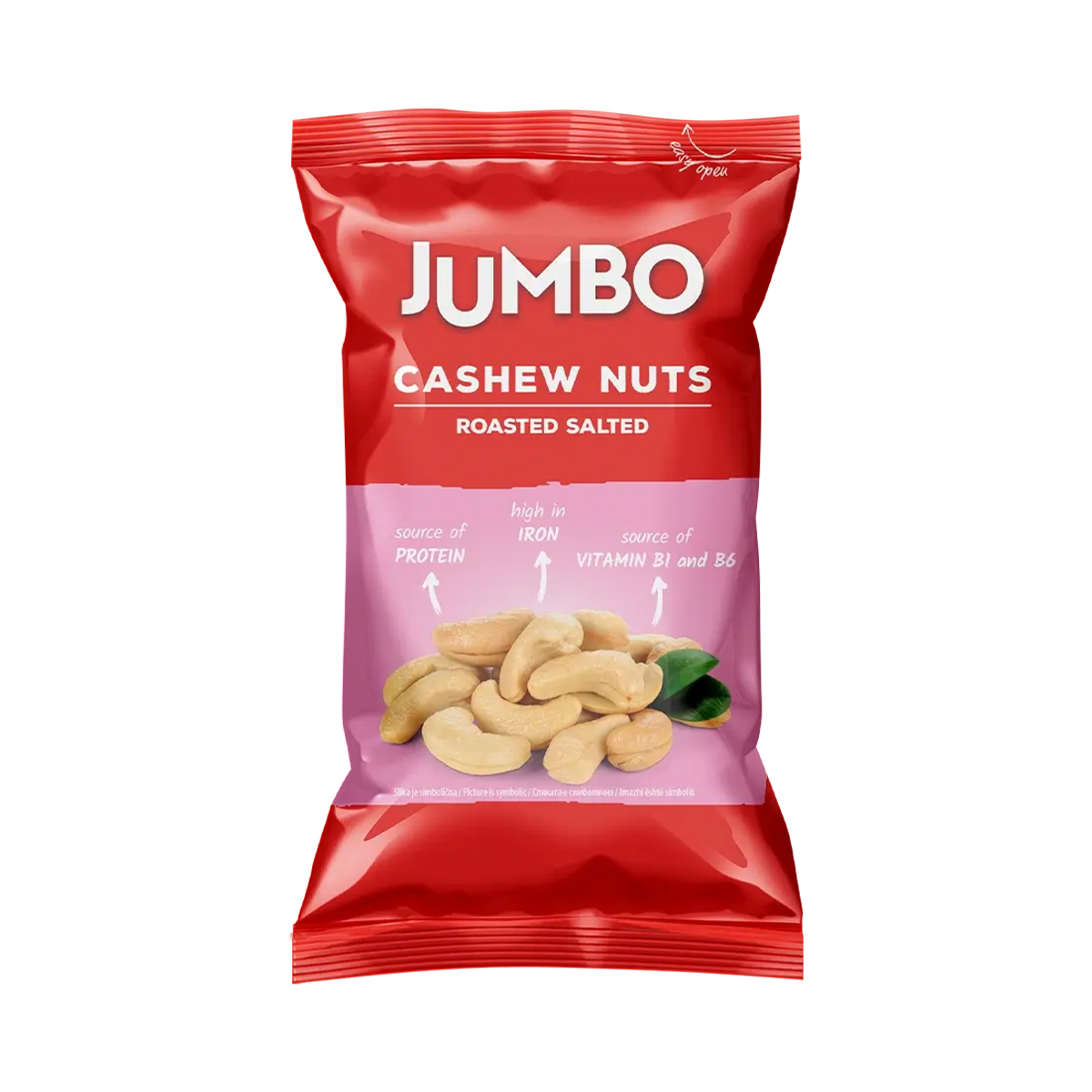 მოხალული ქეშიუ მარილით 75 გ 7137 ჯამბო - Jumbo