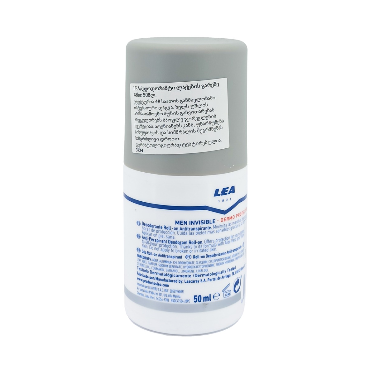 Lea - ლეაკაცის დეოდორანტი Invisible 50 მლ 4875 2