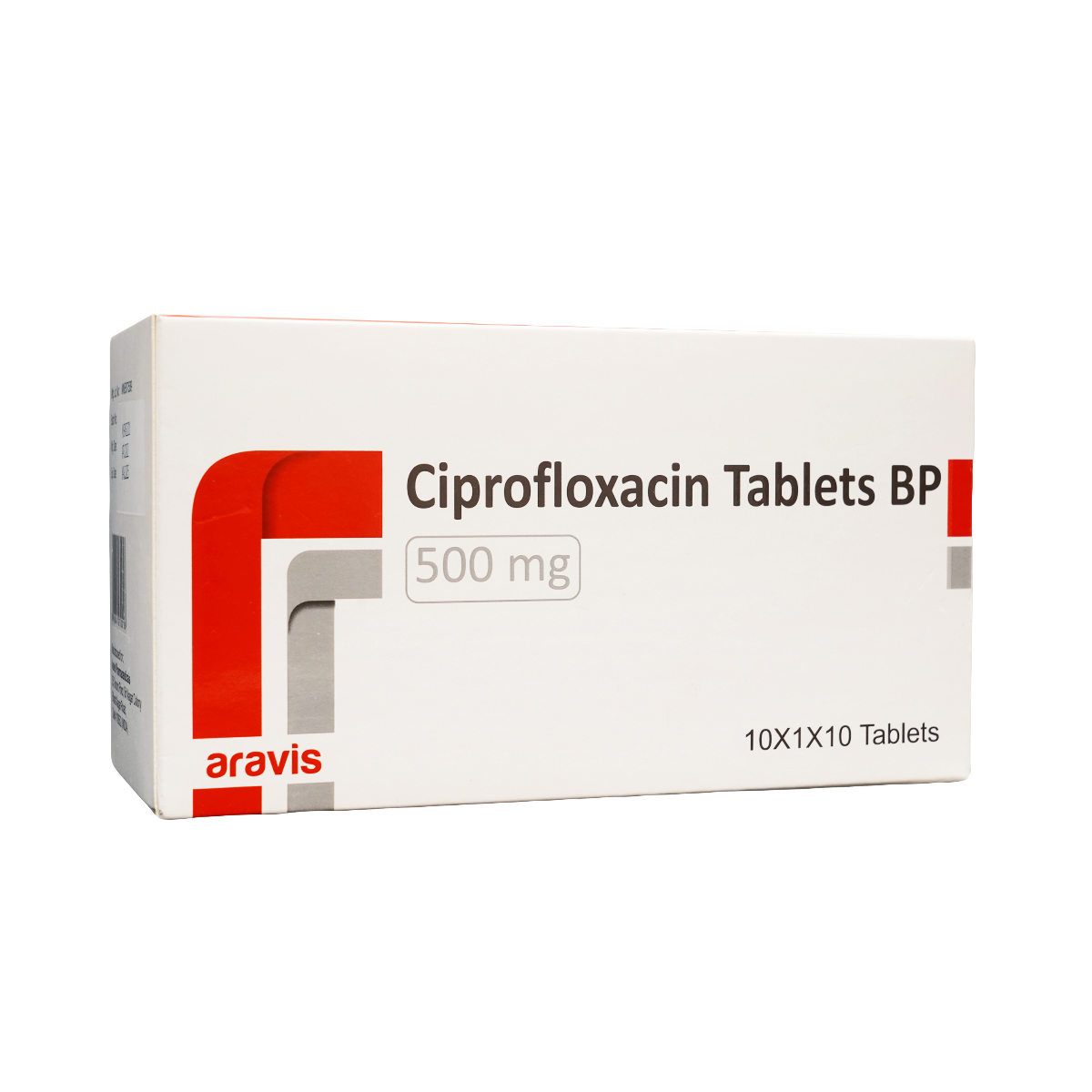 ციპროფლოქსაცინი - Ciprofloxacin 500მგ 100 ტაბლეტი