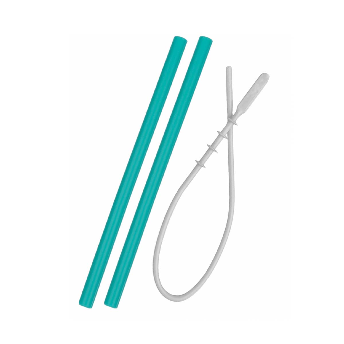 Minikoioi - მინიკოიოი საწრუპი 2 ცალი და ჯაგრისი Aqua Green 1468