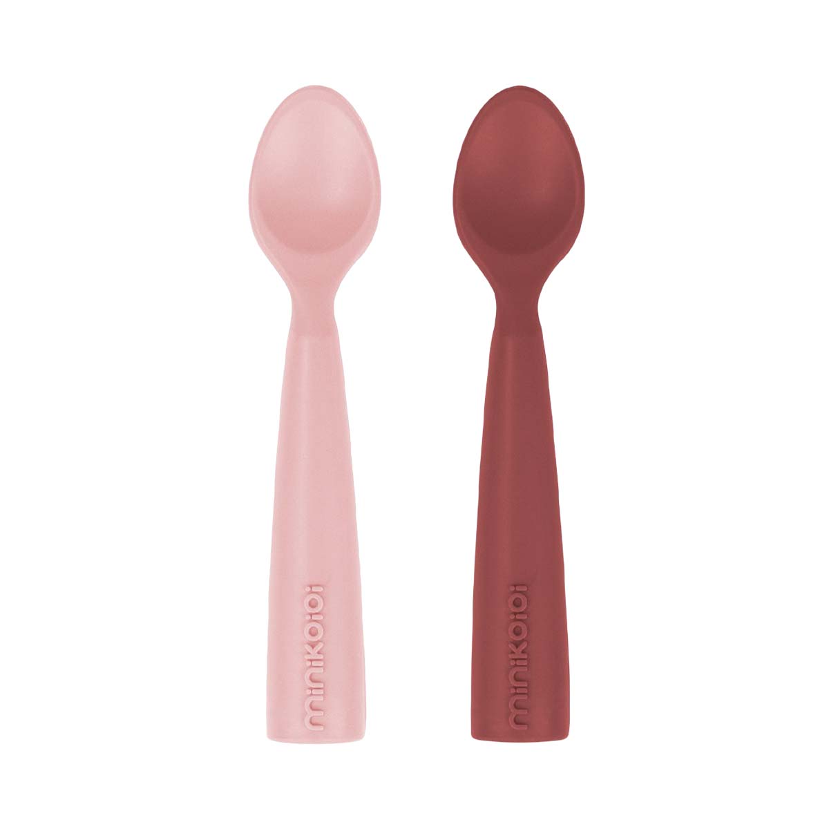 Minikoioi - მინიკოიოი კოვზი სილიკონის ვარდისფერი 2 ცალი 3349