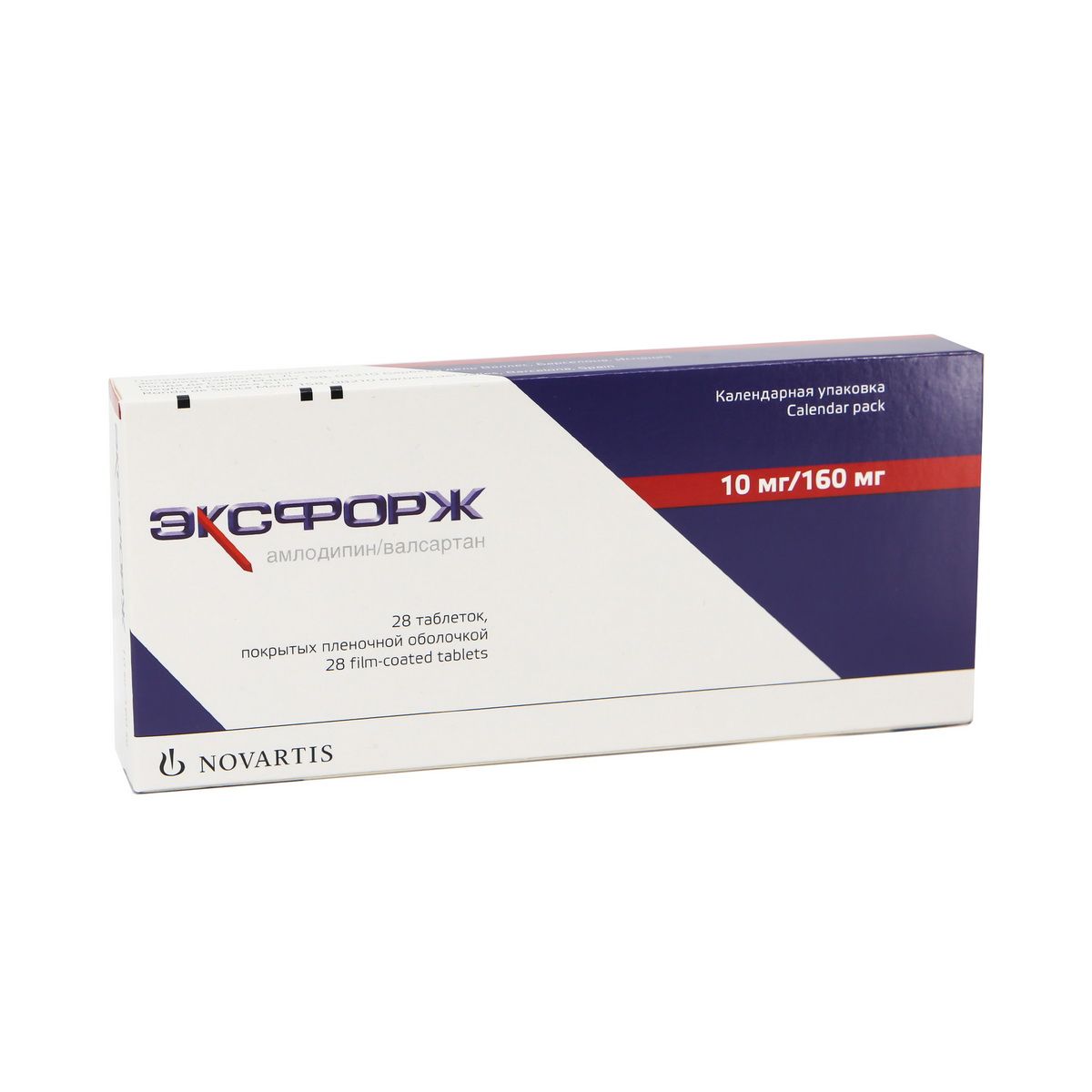 ექსფორჯი - Exforge 10მგ/160მგ 28 ტაბლეტი 