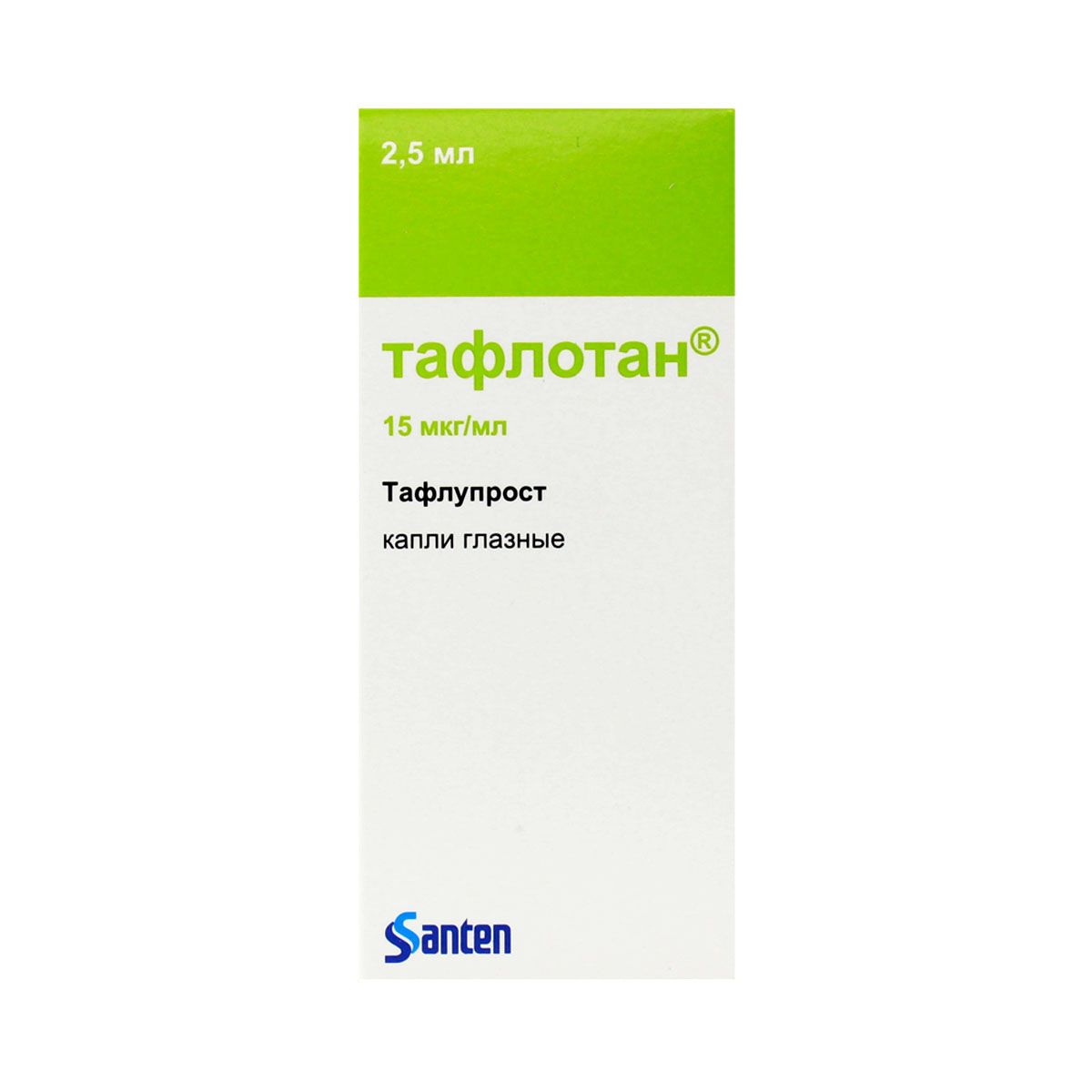 Taflotan - ტაფლოტანი 15მკგ/მლ 2.5მლ  თვალის წვეთები