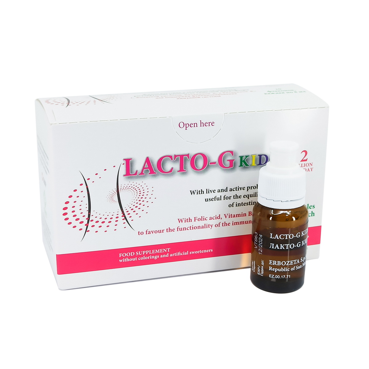 Lacto G - ლაქტო G კიდსი 10 ფლაკონი 3