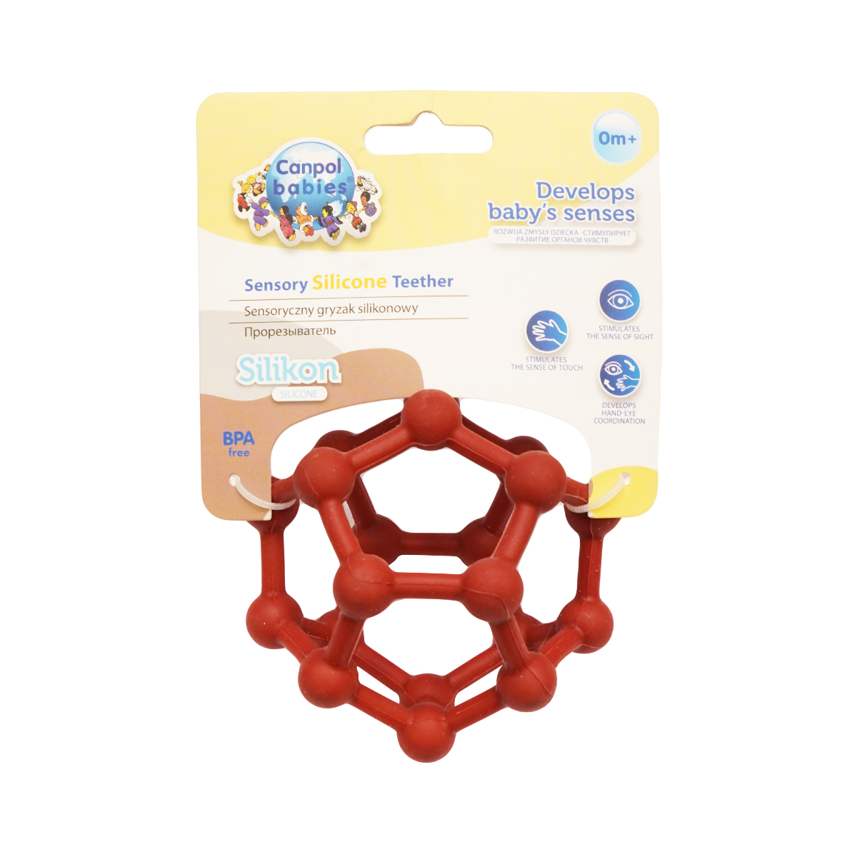 ღრძილების მასაჟორი სილიკონის გეომეტრიული ფორმა 3029 კანპოლი - Canpol