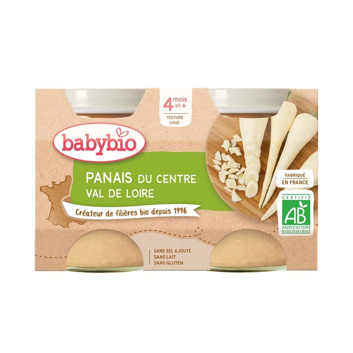 BabyBio - ბეიბი ბიო ლანჩ მენიუ ძირთეთრას პიურე 2 ცალი 0484