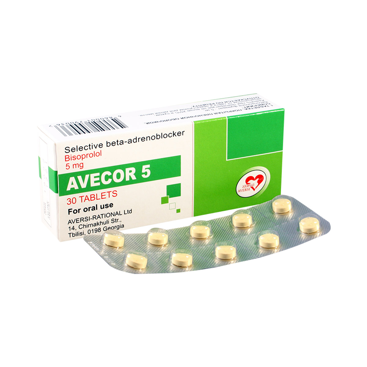 Avecor - ავეკორი 5 მგ. 30 ტაბლეტი