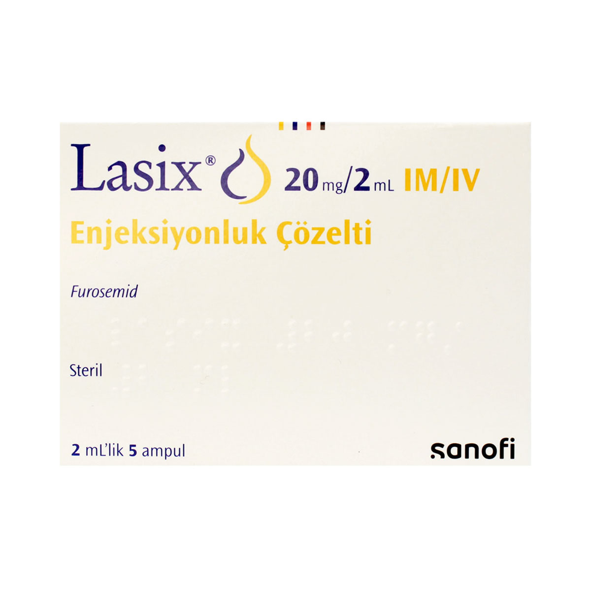 Lasix - ლაზიქსი 20მგ/2მლ 2მლ 5 ამპულა