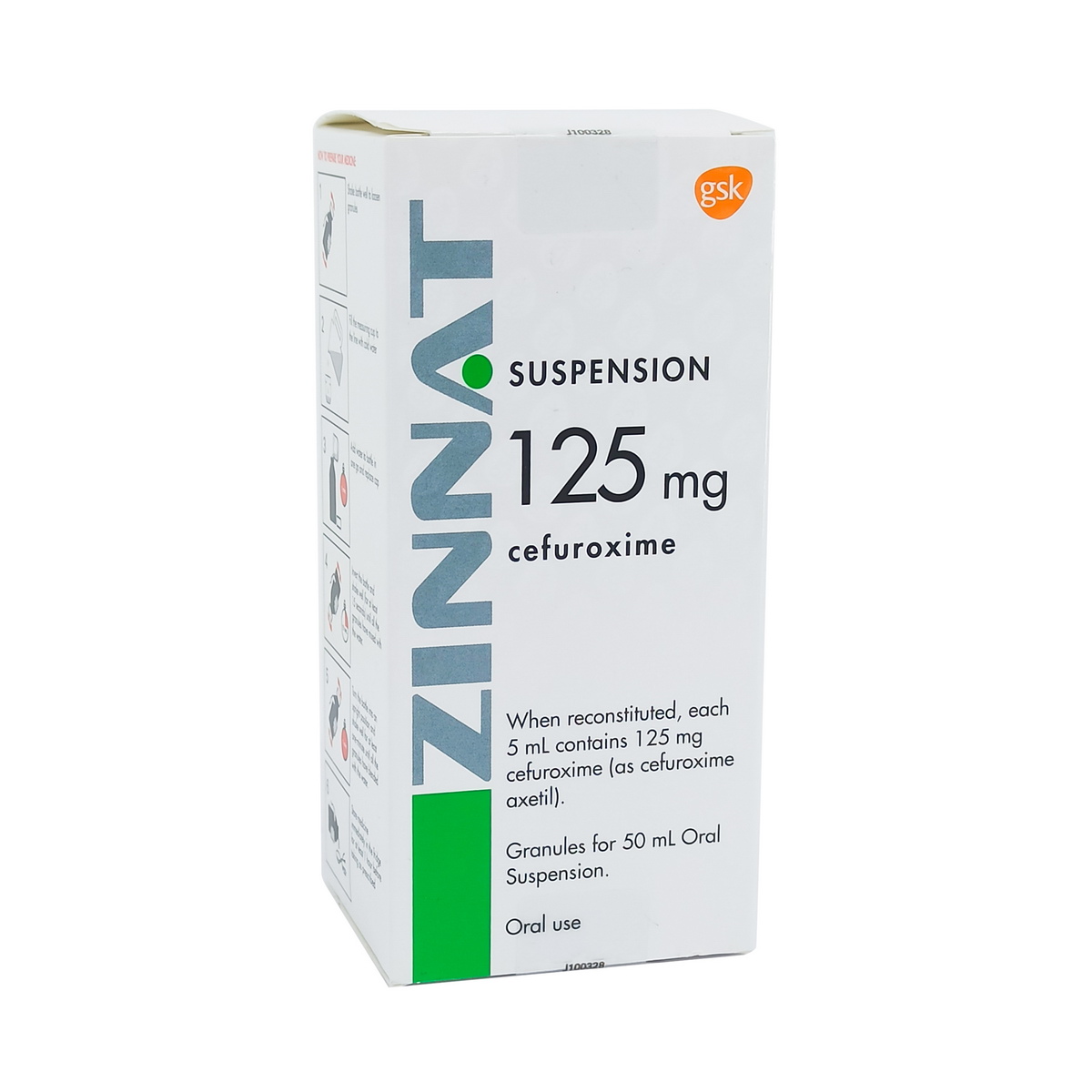 Zinnat - ზინატი 125მგ/5მლ სუსპენზია 50მლ